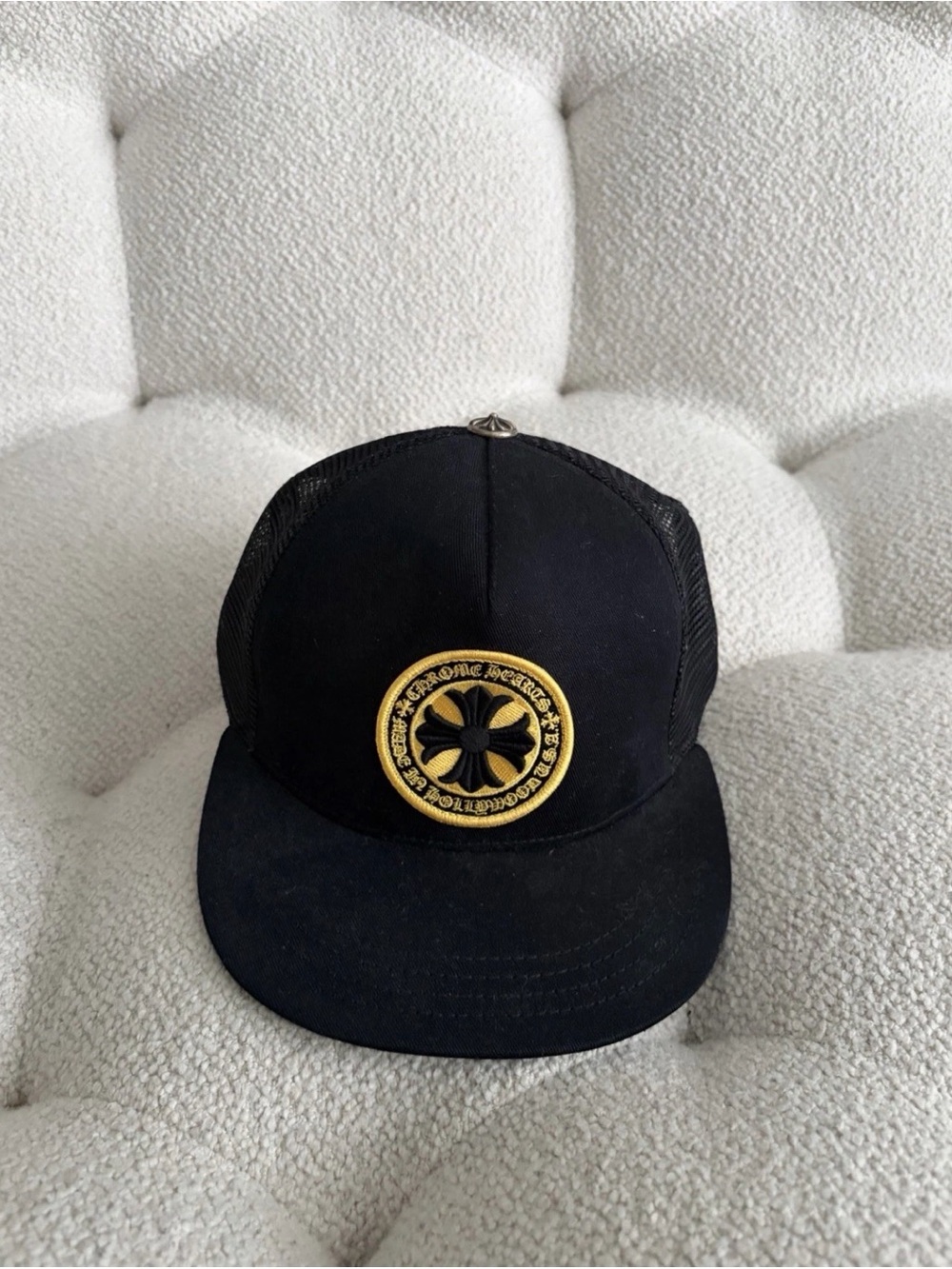 Chrome Hearts - Men’s Made In Hollywood Cross Patch Trucker Cap, Black